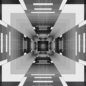 Technology Channel Abyss Tunnel 3d model