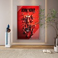 Modern Style Red Ferrari Hanging Painting Modern Style Hanging Painting Ferrari 3d model