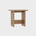 Modern Simple Wooden Stool Featuring Square Top And Sturdy Wood Legs