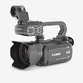 Canon HD Video Camera Commercial Equipment With Microphone And Professional Lens
