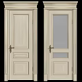 Black Swing Door With Ornate Golden Decorations And Intricate Door Handle