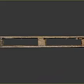 Rustic Wooden Pallet With Natural Wood Slats And Sturdy Structure