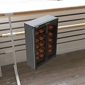 Haier Double Door Display Refrigerator With Multiple Shelves And Roasted Chickens
