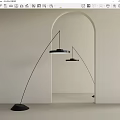 Floor Lamp Fishing Lamp Fisherman Lamp 3d model