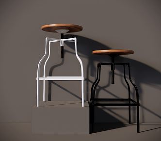 Industrial LOFT Bar Stool Bar Chair 3d model