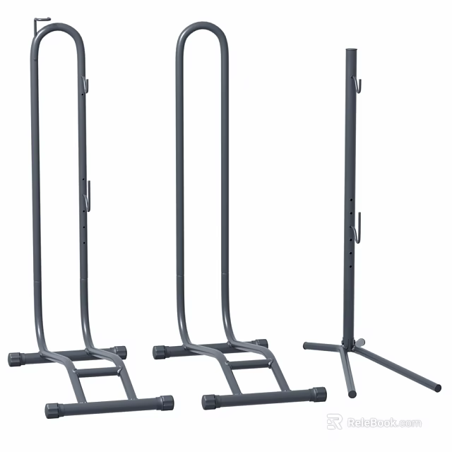 Modern Metal Decorative Ornament Display Set With Varied Stands For Home Decor 3d model 
