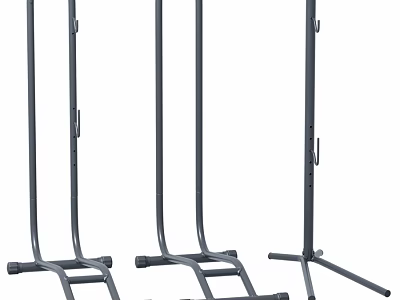 Modern Metal Decorative Ornament Display Set With Varied Stands For Home Decor 3d model