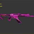 Sleek Modern Gun Design With Gold Black And Colorful Decorative Elements