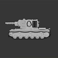3D Rendered White Tank Model With Detailed Tracks Turret And Cannon Barrel On Dark Background