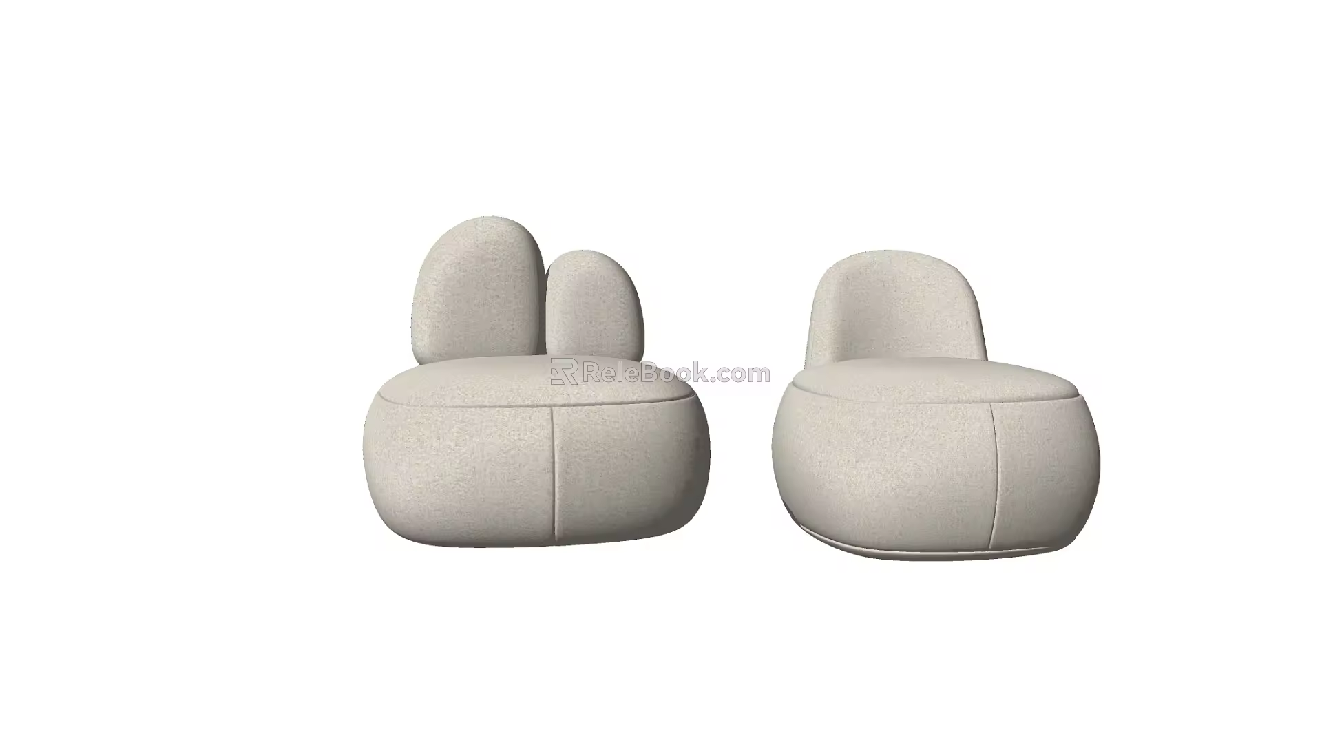 Modern single sofa 3d model