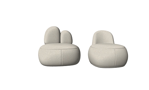 Modern single sofa 3d model