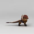 Inflatable Fantasy Creature Model With Decorative Horns And Tail Design