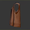 Pink Sleeveless Cable Knit Sweater with Tank Top Style and Soft Texture