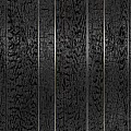 Dark Colored Wall Paneling With Vertical Lines And Textured Surface Design 3d model