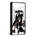 Fashionable Female Figure Illustrations With Stylish Outfits Shopping Bags And Elegant Dresses
