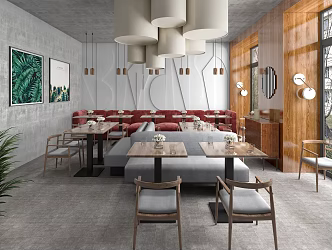 Western Restaurant 3d model