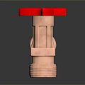Elegant Copper Lighting Combination With Red Accent And Modern Design Elements