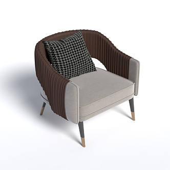 Modern Single Sofa Simple Single Sofa Chair 3d model