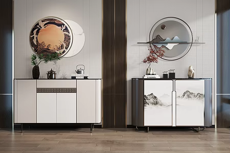 Entrance Cabinet Side Cabinet End View Cabinet 3d model