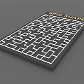 Grid Shape Wall Decor with Modern Geometric Pattern for Home Decoration