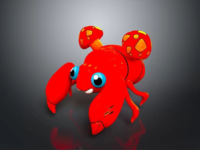 Australian rock lobster Macrobrachium prawn black and white lobster crayfish green lobster red crab shrimp European blue dragon 3d model