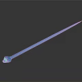 Blue Snake With Slender Body And Yellow Eyes On Dark Background