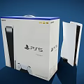 Modern PS5 game console 3d model