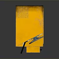 Multiple Yellow Computer Cases Arranged On Black Reflective Surface With Gray Background