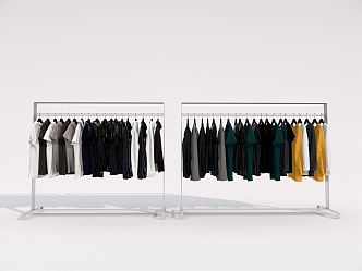 Modern Hanger Display Rack 3d model