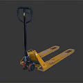 Industrial Equipment Yellow Manual Hydraulic Pallet Jack with Handle Forks and Wheels