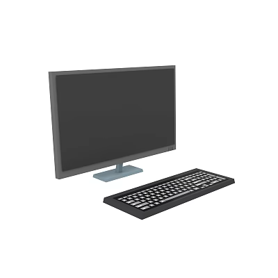 modern computer 3d model
