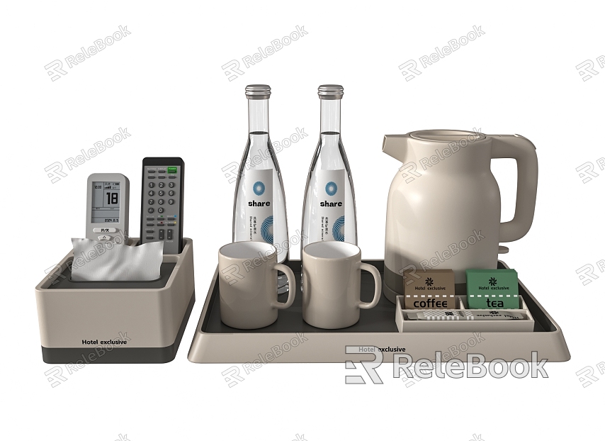 Hotel hot water kettle remote control cup mineral water tea bag model