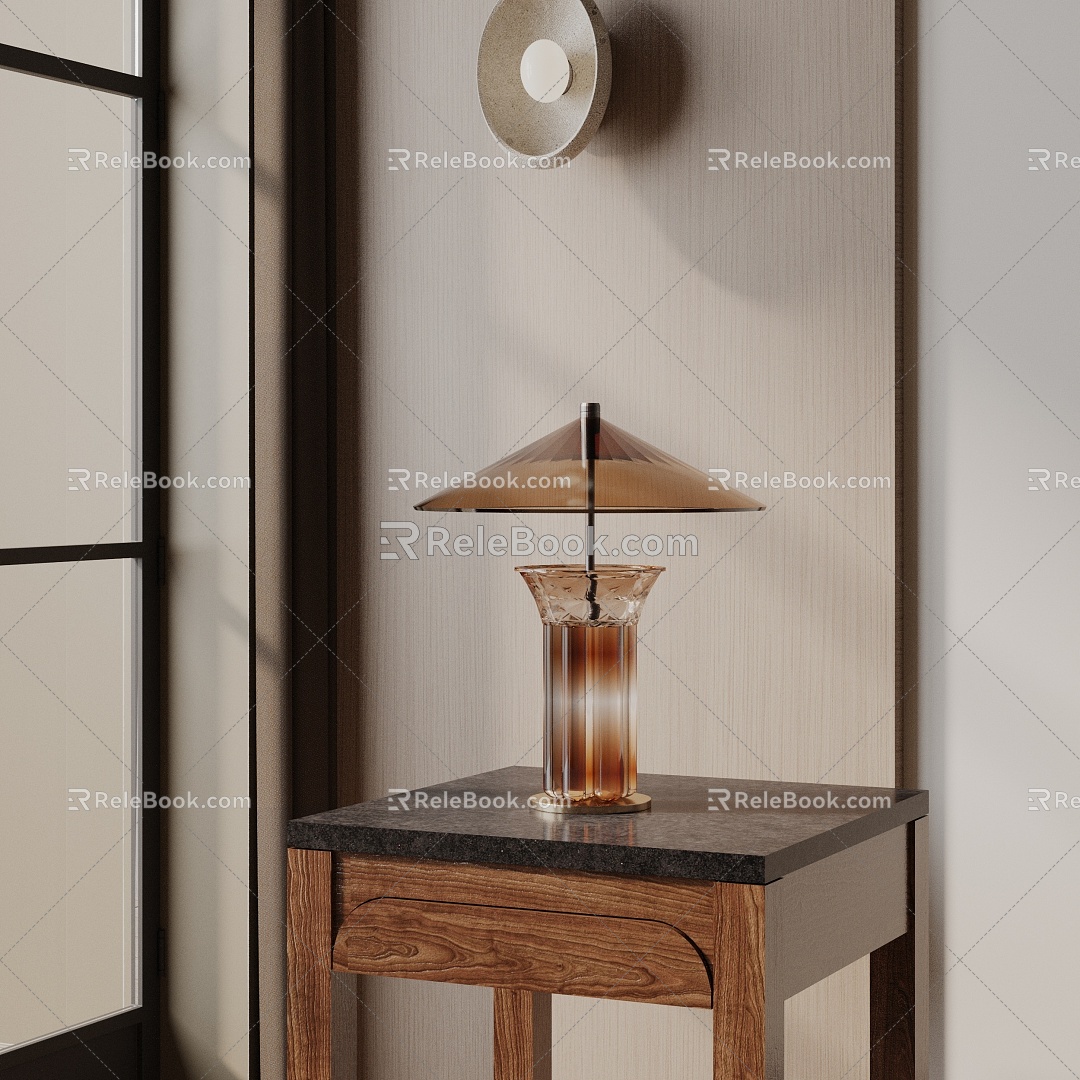 Modern table lamp 3d model