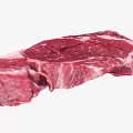 Fresh Raw Red Meat With White Fat Marbling And Juicy Texture