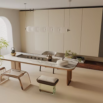 Modern Tea Room 3d model