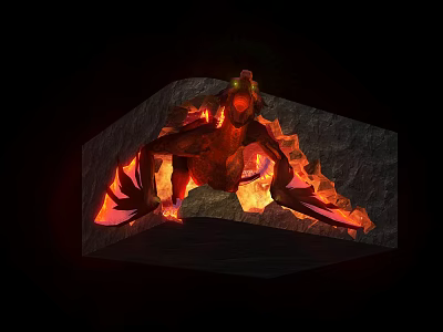 Modern dragon naked eye 3d model Modern dragon naked eye 3d model