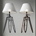 Table Lamp Metal Floor Table Lamp Bedside Lampshade Table Lamp Retro Art Metal Table Lamp Metal Floor Lamp 3d model