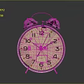 Vintage Alarm Clock With Double Bells Beige Dial And Black Numbers