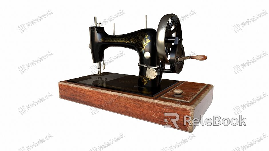 Old-fashioned sewing machine old old objects 8090 s nostalgic machine mechanical sewing machine equipment model