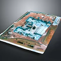 Detailed Scale Architectural Model Showing Site Layout With Buildings Roads And Facilities