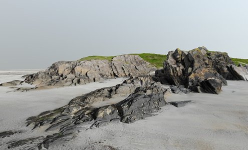 Modern Beach Stone Beach Reef 3d model