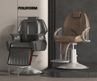 Barber chair shampoo chair massage chair perm chair barber shop shampoo bed combination 3d model