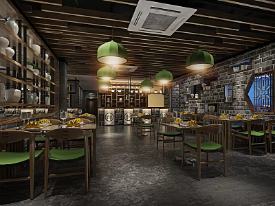 New Chinese Restaurant Theme Restaurant 3d model New Chinese Restaurant Theme Restaurant 3d model