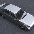 Hyundai Silver Gray Sedan with Modern Front Grille and Sleek Headlights Stylish Exterior Design
