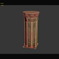 European style pillar classical stone pillar stone pillar 3d model