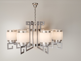 New Chinese Chandelier 3d model