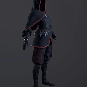 Modern Ninja Suit Modern Realistic Clothing Ninja Suit 3d model
