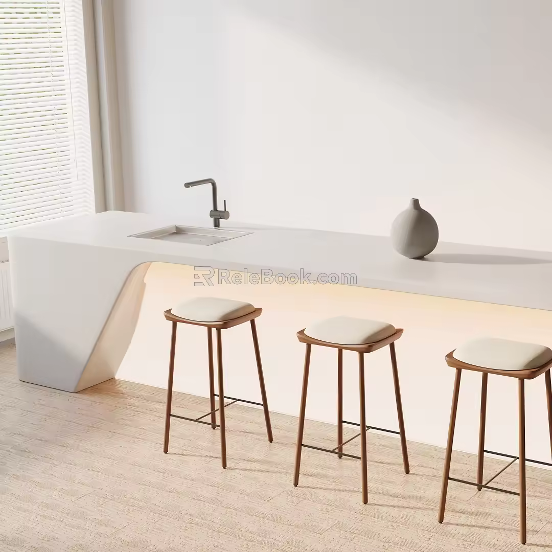 Modern table combination 3d model