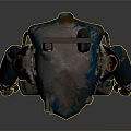 3D Robot Character With Mechanical Creature Features Blue Brown Armor Metal Legs And Antenna