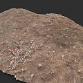 Realistic Micro Terrain Model Featuring Dirt Pebbles And Natural Surface Texture 3d model